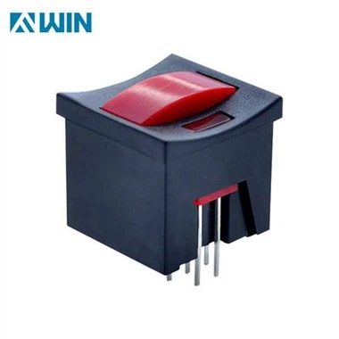 Interrupteur à bouton-poussoir à loquet lumineux 14*14MM