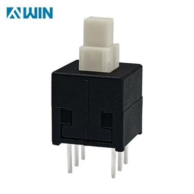 8.5 * 8.5 Interrupteur à bouton-poussoir autobloquant