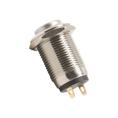 Interrupteur de bouton métallique de 12 mm
